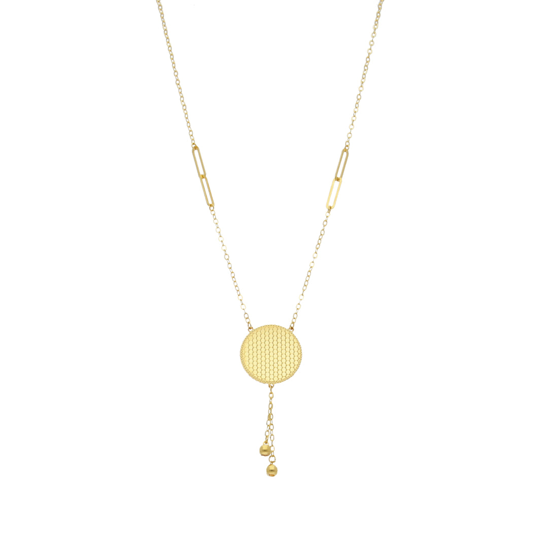 Gold Tassel Necklace 21KT - FKJNKL21KM12128