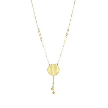 Gold Tassel Necklace 21KT - FKJNKL21KM12128