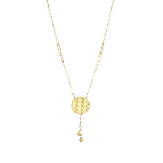 Gold Tassel Necklace 21KT - FKJNKL21KM12128