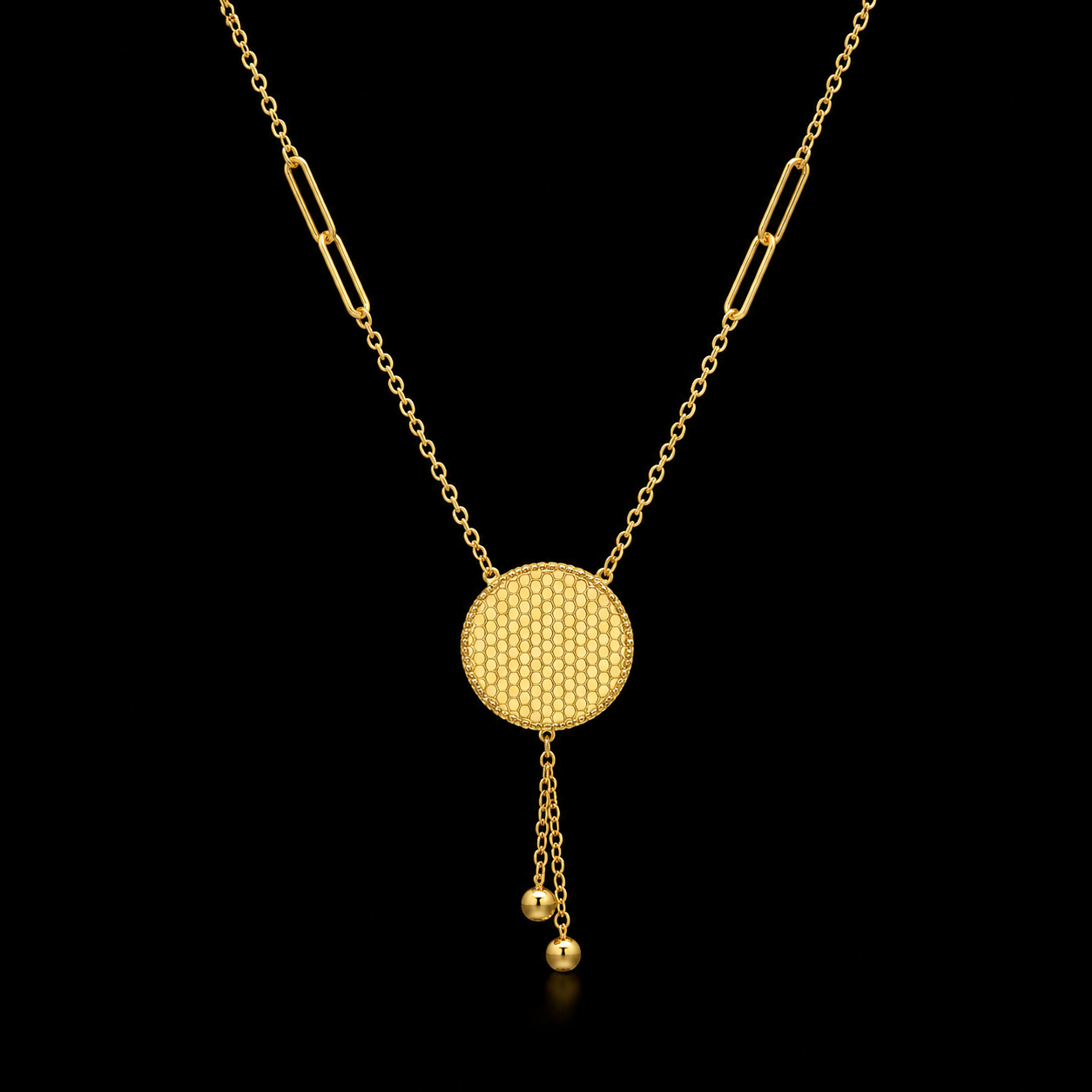 Gold Tassel Necklace 21KT - FKJNKL21KM12128