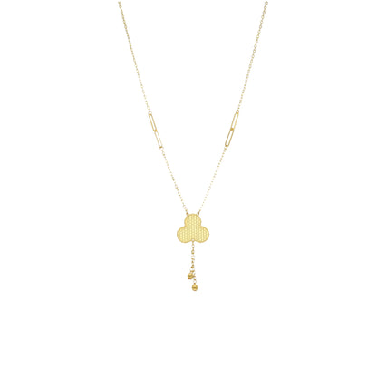 Gold Tassel Necklace 21KT - FKJNKL21KM12129