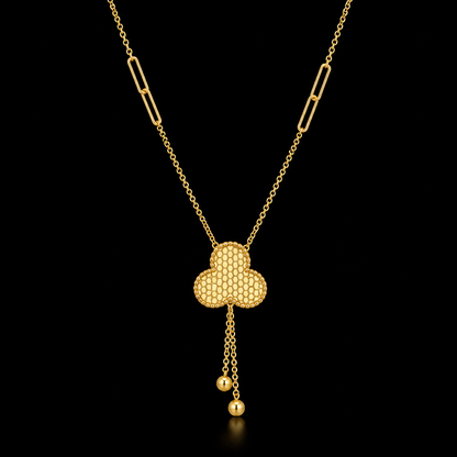 Gold Tassel Necklace 21KT - FKJNKL21KM12129