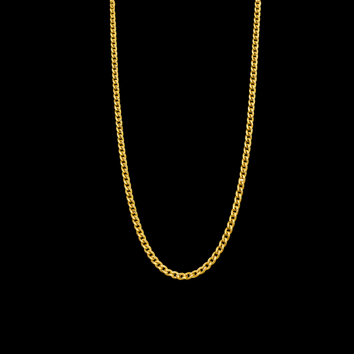 Gold Classic Gold Cable Chain 21KT - FKJCN21KM12269