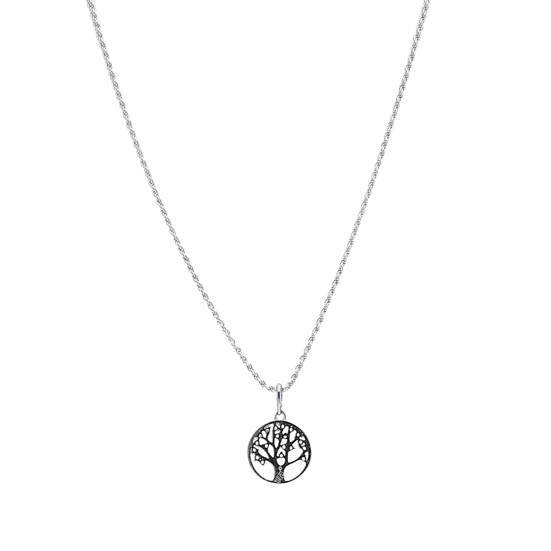 Sterling Silver 925 Tree of Life Necklace (Chain with Pendant) - FKJNKLSL11100