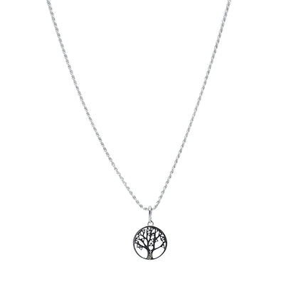 Sterling Silver 925 Tree of Life Necklace (Chain with Pendant) - FKJNKLSL11100