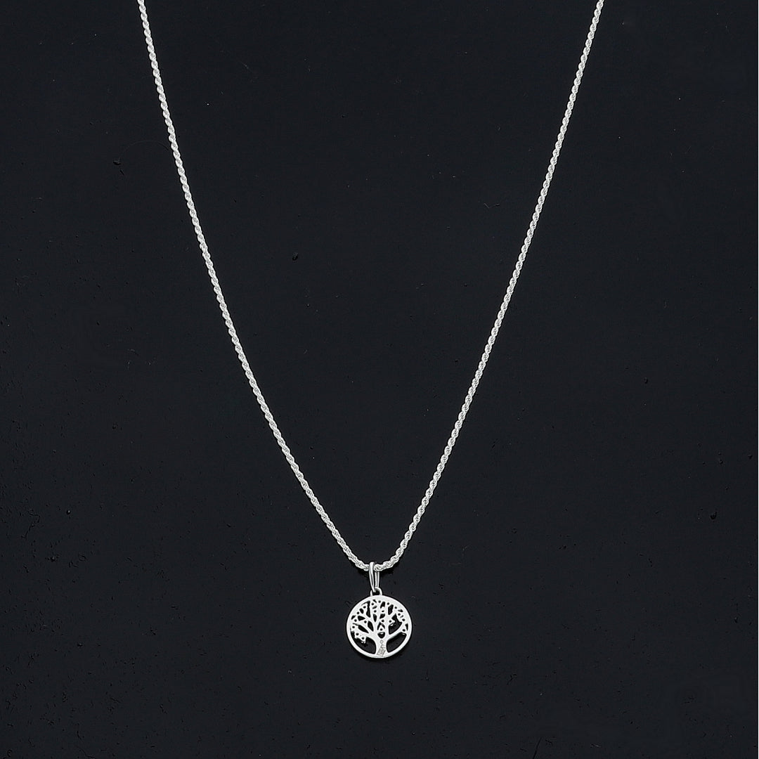 Sterling Silver 925 Tree of Life Necklace (Chain with Pendant) - FKJNKLSL11100