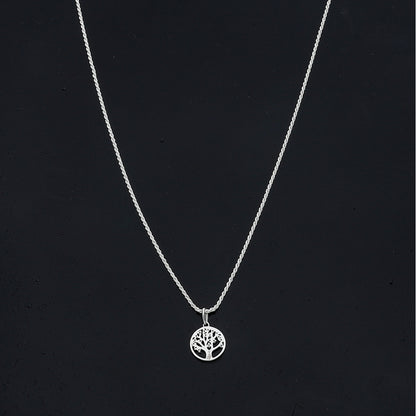 Sterling Silver 925 Tree of Life Necklace (Chain with Pendant) - FKJNKLSL11100