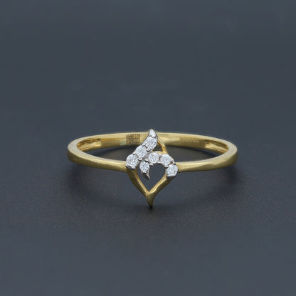 Gold Cluster Ring 18KT - FKJRN18K10421