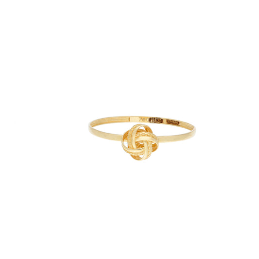 Gold Knot Ring 18KT - FKJRN18K10425