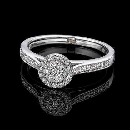 Round Brilliant Cut Engagement Ring  - FKJRN18KMD12101