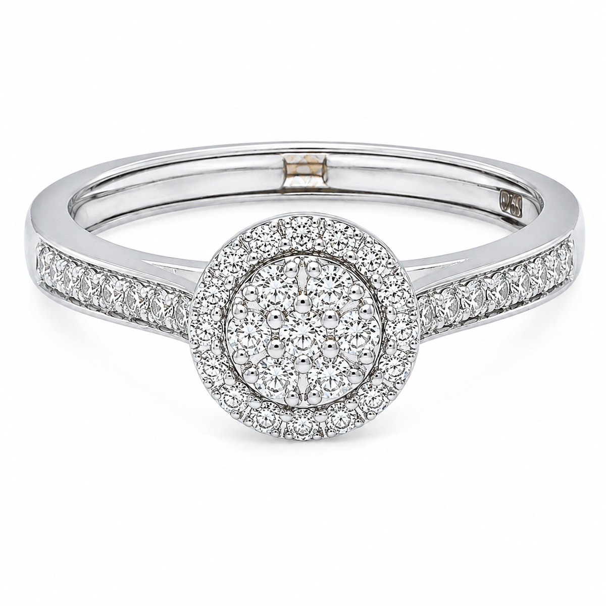 Round Brilliant Cut Engagement Ring  - FKJRN18KMD12101