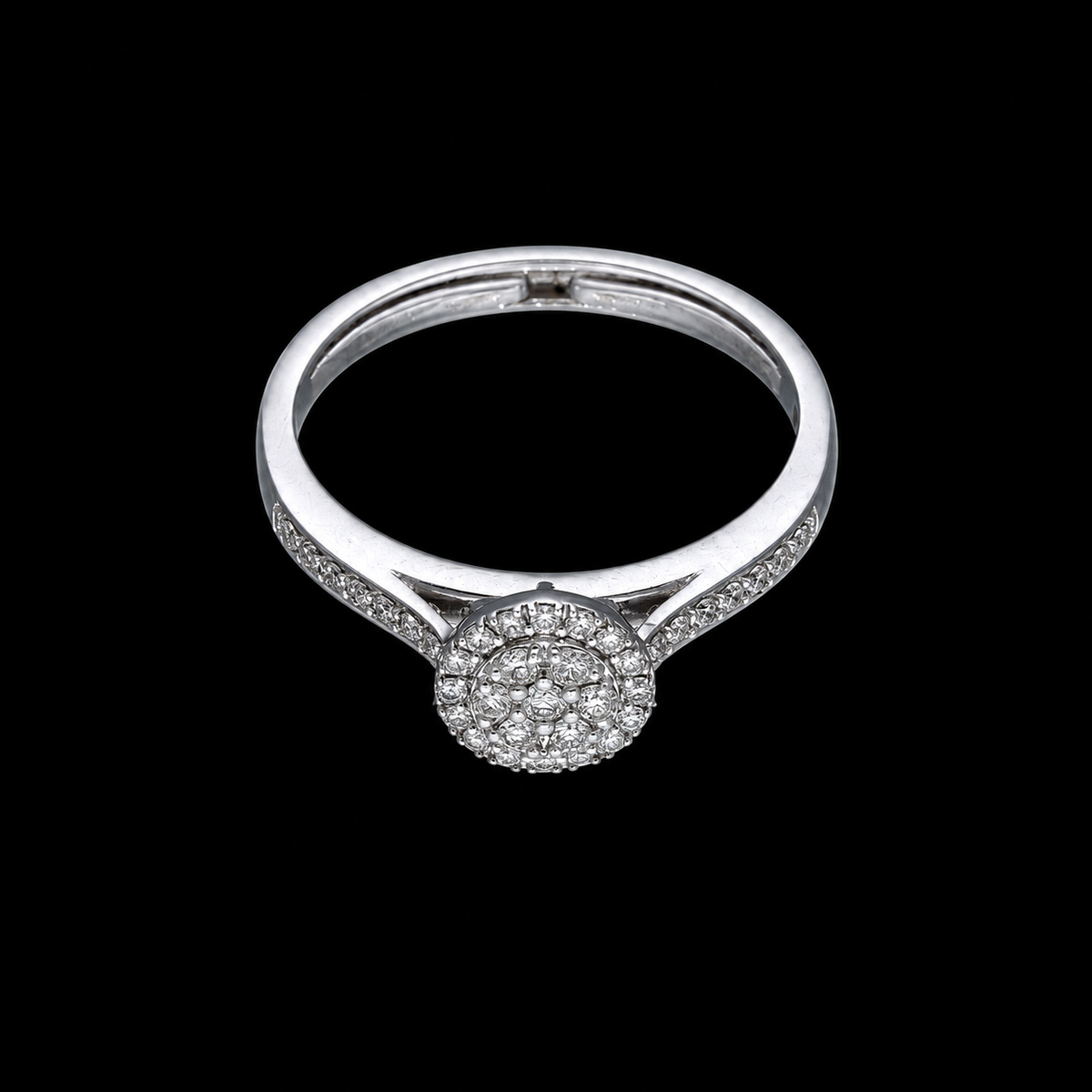 Round Brilliant Cut Engagement Ring  - FKJRN18KMD12101