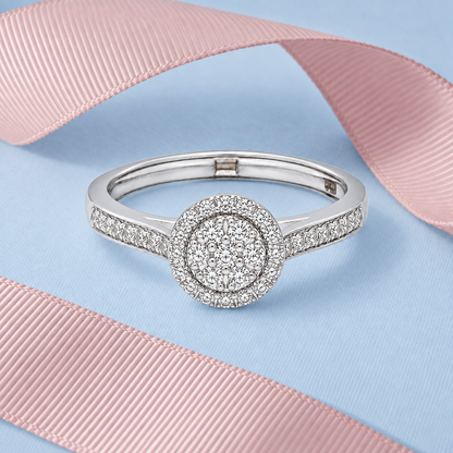 Round Brilliant Cut Engagement Ring  - FKJRN18KMD12101