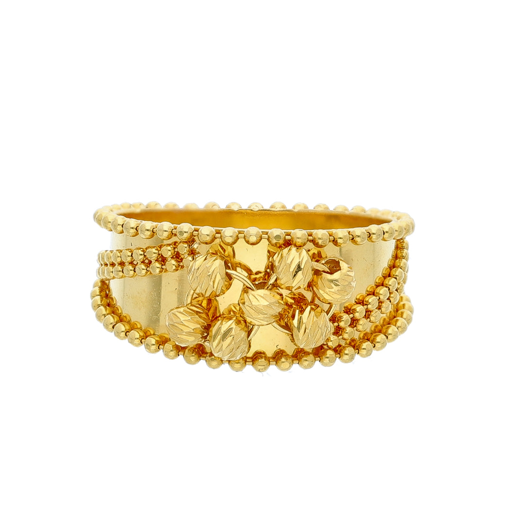 Gold Classic Ethnic Ring 21KT - FKJRN21KM10440