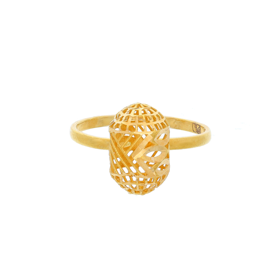 Gold Turkish Design Ring 21KT - FKJRN21KM10446