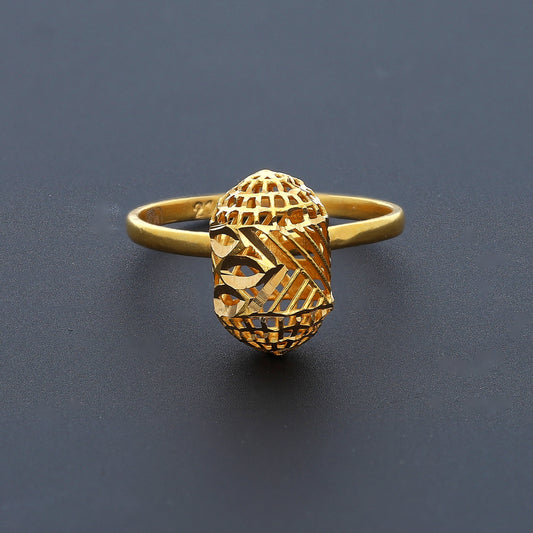 Gold Turkish Design Ring 21KT - FKJRN21KM10446