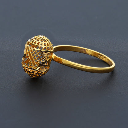 Gold Turkish Design Ring 21KT - FKJRN21KM10446