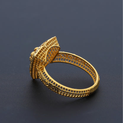 Gold Turkish Design Ring 21KT - FKJRN21KM10449