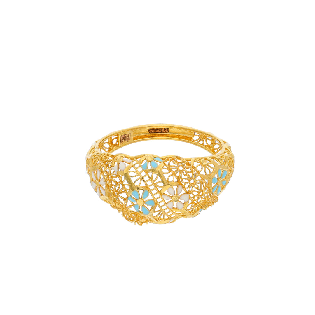 Gold Turkish Design Ring 21KT - FKJRN21KM10454
