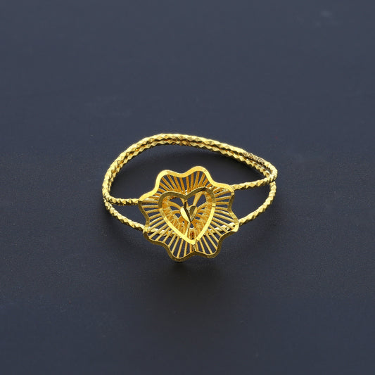 Gold Turkish Design Ring 21KT - FKJRN21KM10458