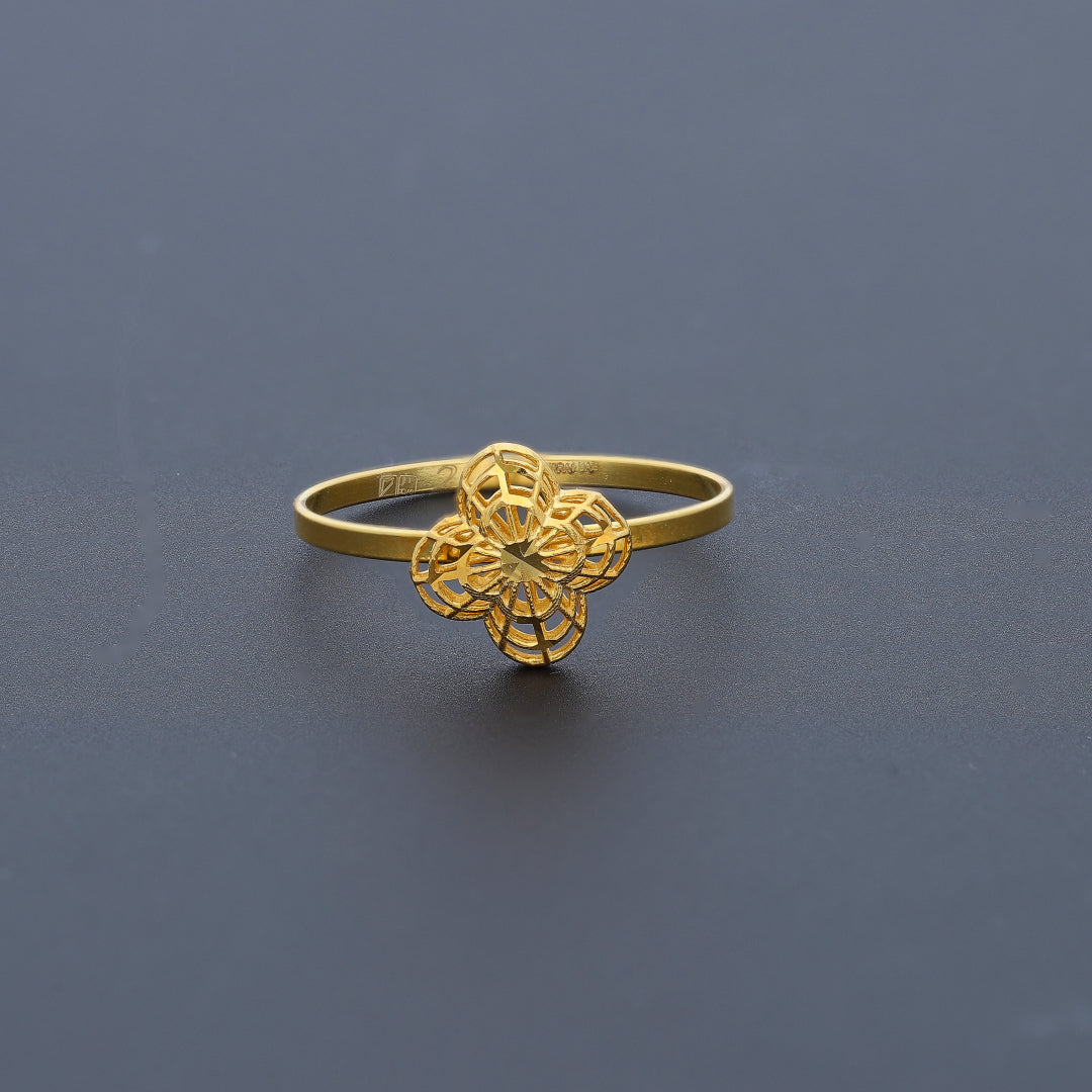 Gold Turkish Design Ring 21KT - FKJRN21KM10460