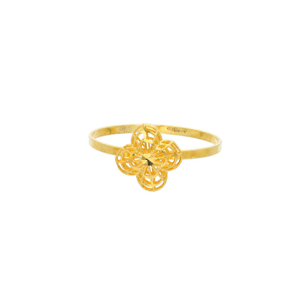 Gold Turkish Design Ring 21KT - FKJRN21KM10460