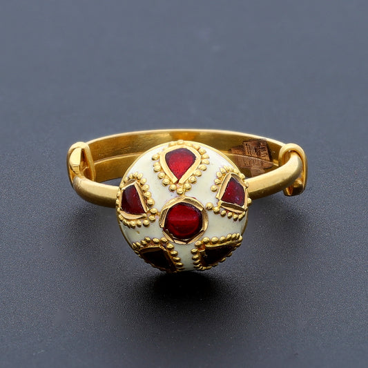 Gold Heritage Ring 21KT - FKJRN21KM10471