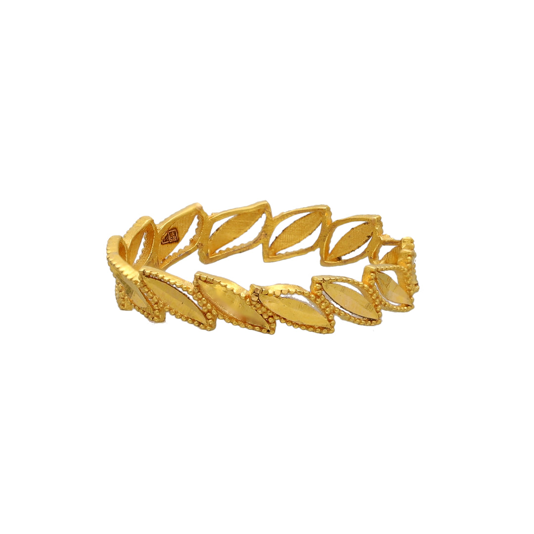 Gold Leaf Link Ring 21KT - FKJRN21KM10875