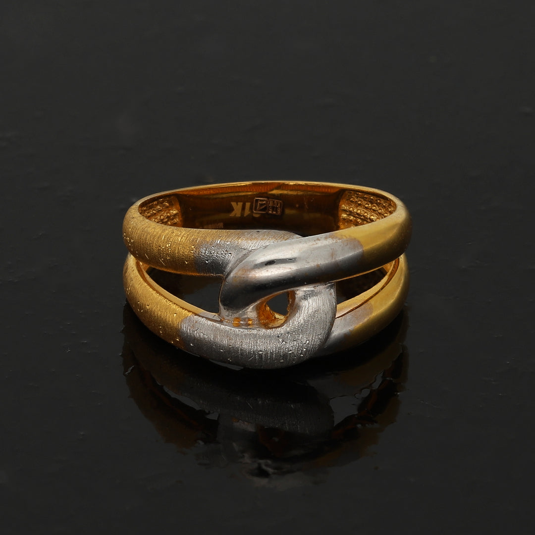 Gold Fusion Knot Ring 21KT - FKJRN21KM10887