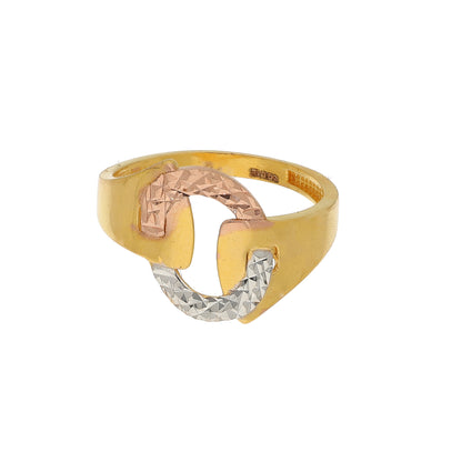 Gold Two Tone Ring 21KT - FKJRN21KM11142