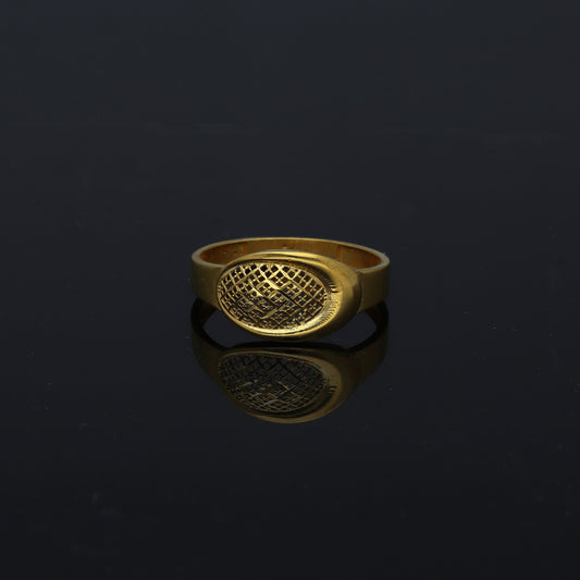 Gold Mesh Ring 21KT - FKJRN21KM11147