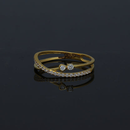 Gold Minimalist Ring 21KT - FKJRN21KM11149