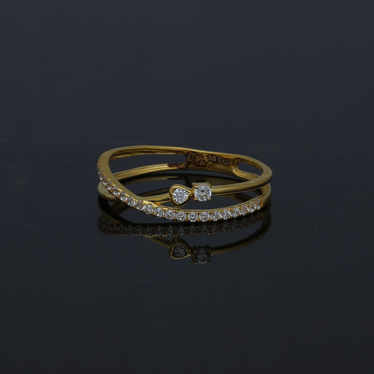 Gold Minimalist Ring 21KT - FKJRN21KM11149