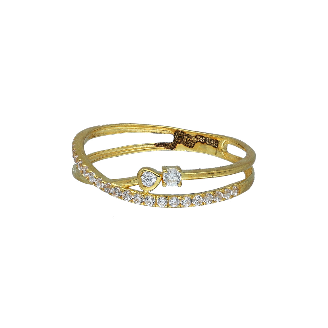 Gold Minimalist Ring 21KT - FKJRN21KM11149