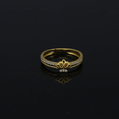 Gold Mini Crown Ring 21KT - FKJRN21KM11160