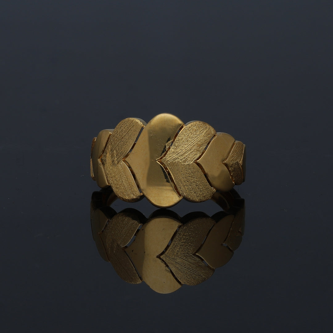 Gold Link Statement Ring 21KT - FKJRN21KM11173