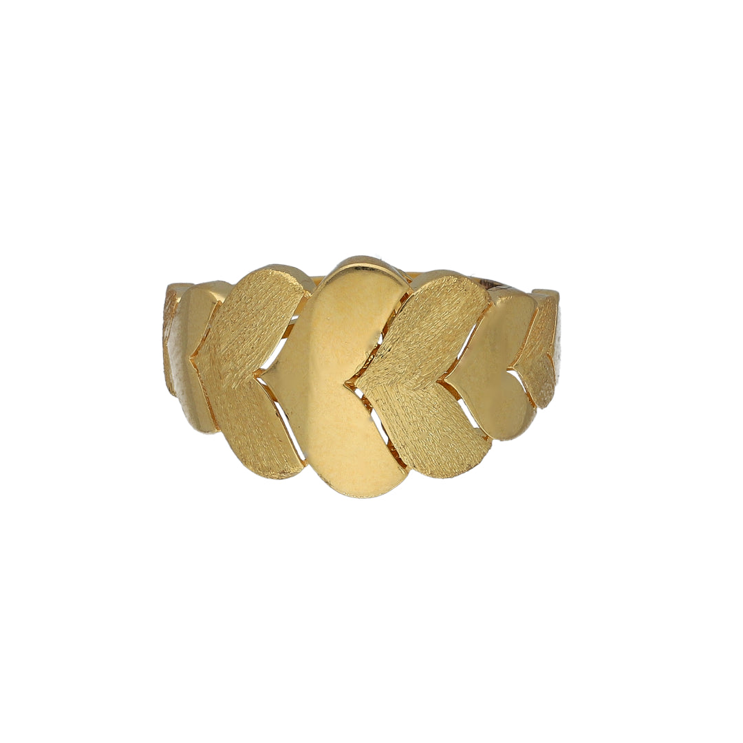Gold Link Statement Ring 21KT - FKJRN21KM11173