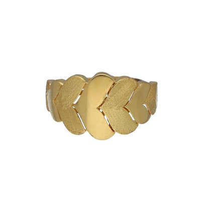 Gold Link Statement Ring 21KT - FKJRN21KM11173