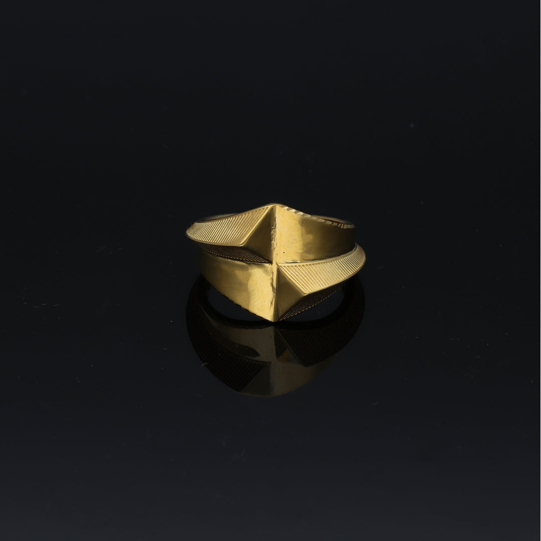 Gold Prism Statement Ring 21KT - FKJRN21KM11175