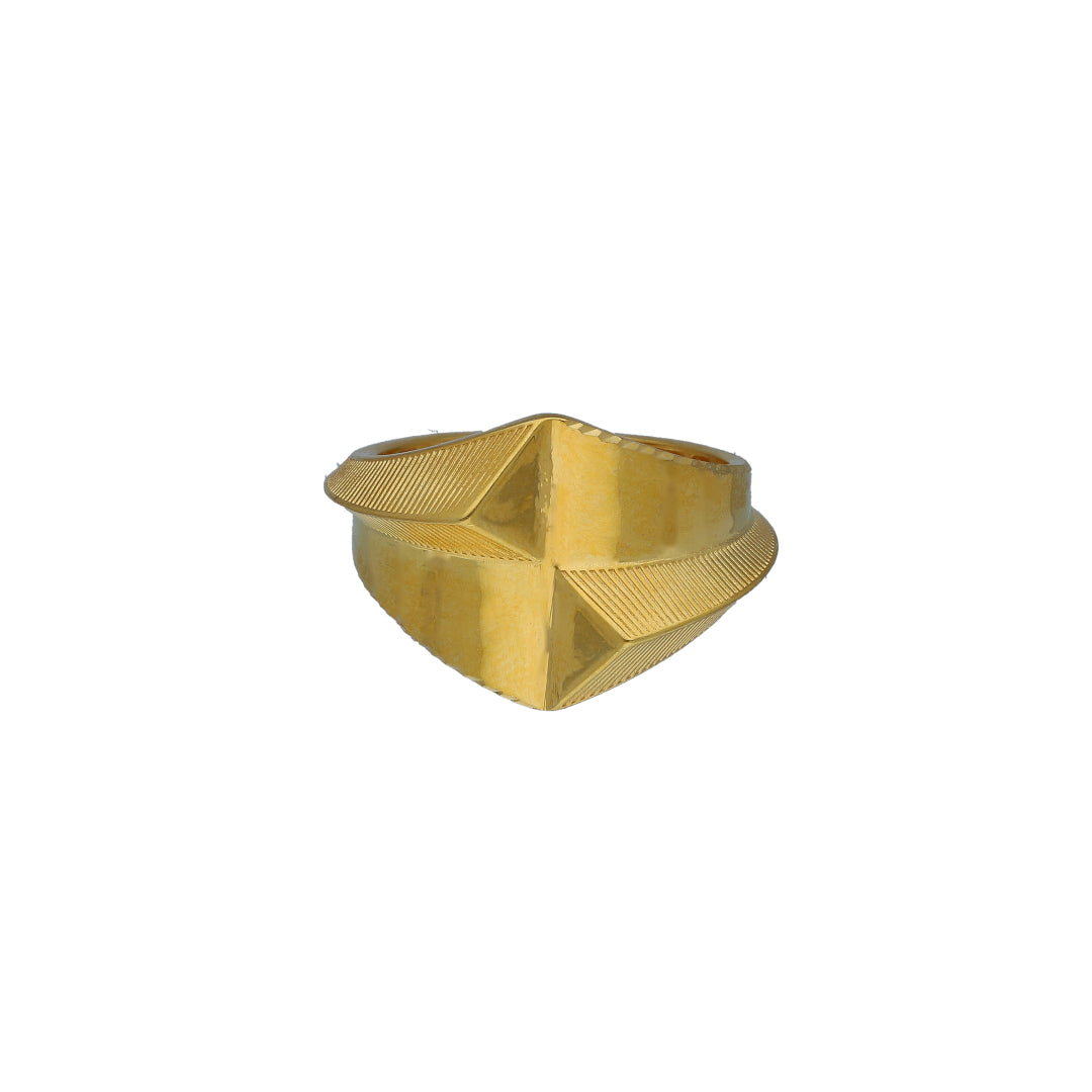Gold Prism Statement Ring 21KT - FKJRN21KM11175