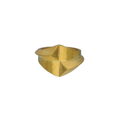 Gold Prism Statement Ring 21KT - FKJRN21KM11175