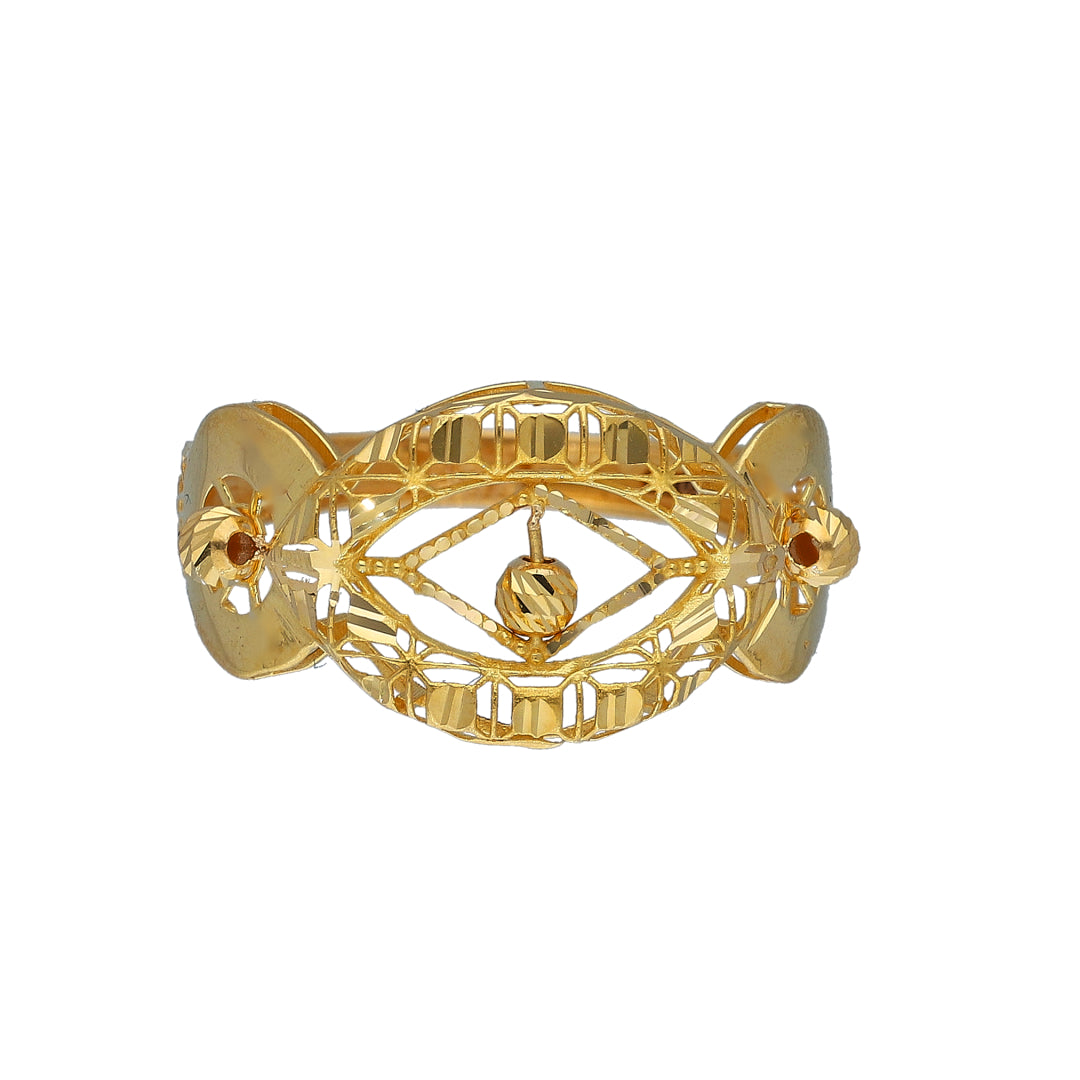 Gold Symmetry Ring 21KT - FKJRN21KM11178