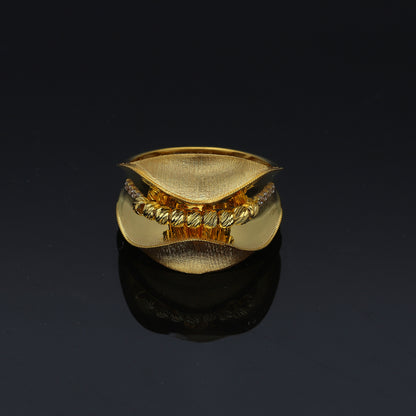 Gold Regal Contour Ring 21KT - FKJRN21KM11181