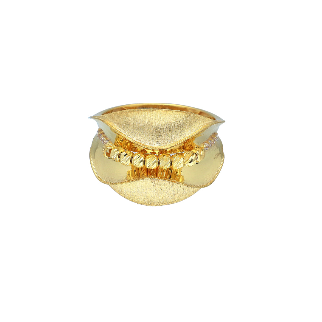 Gold Regal Contour Ring 21KT - FKJRN21KM11181
