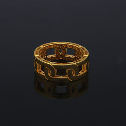 Gold Chain Style Ring 21KT - FKJRN21KM11185