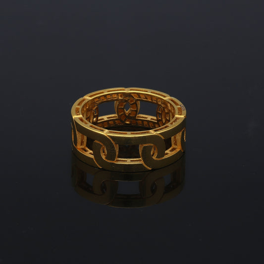 Gold Chain Style Ring 21KT - FKJRN21KM11185