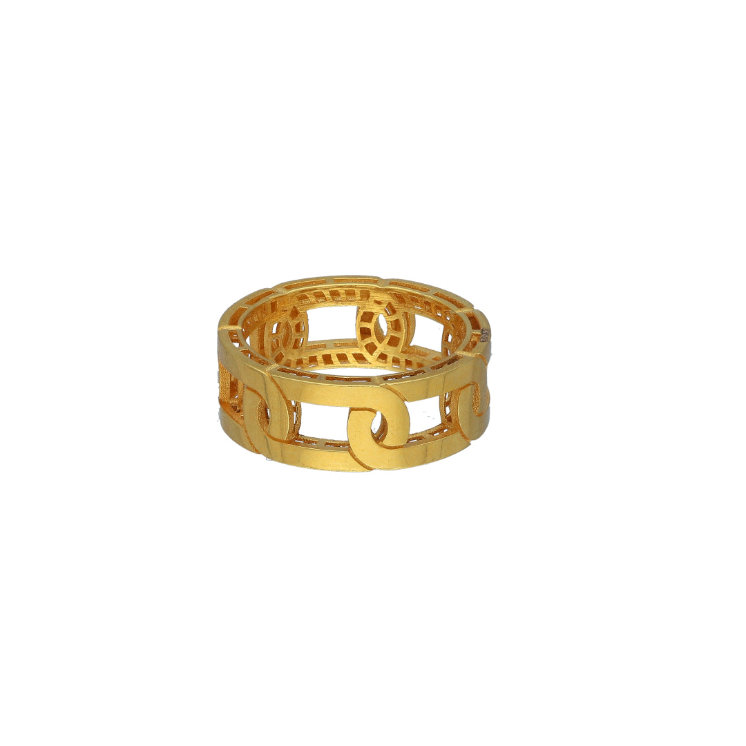 Gold Chain Style Ring 21KT - FKJRN21KM11185