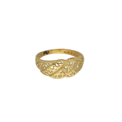Gold Pattern Ring 21KT - FKJRN21KM11204