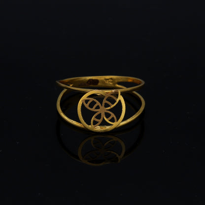 Gold Open Swirl Ring 21KT - FKJRN21KM11210