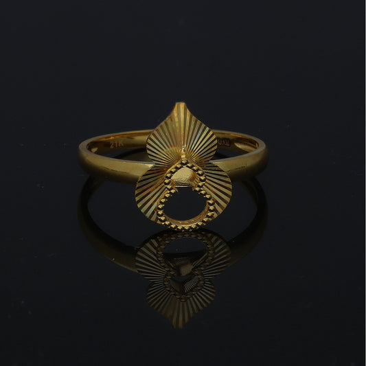 Gold Openwork Ring 21KT - FKJRN21KM11248